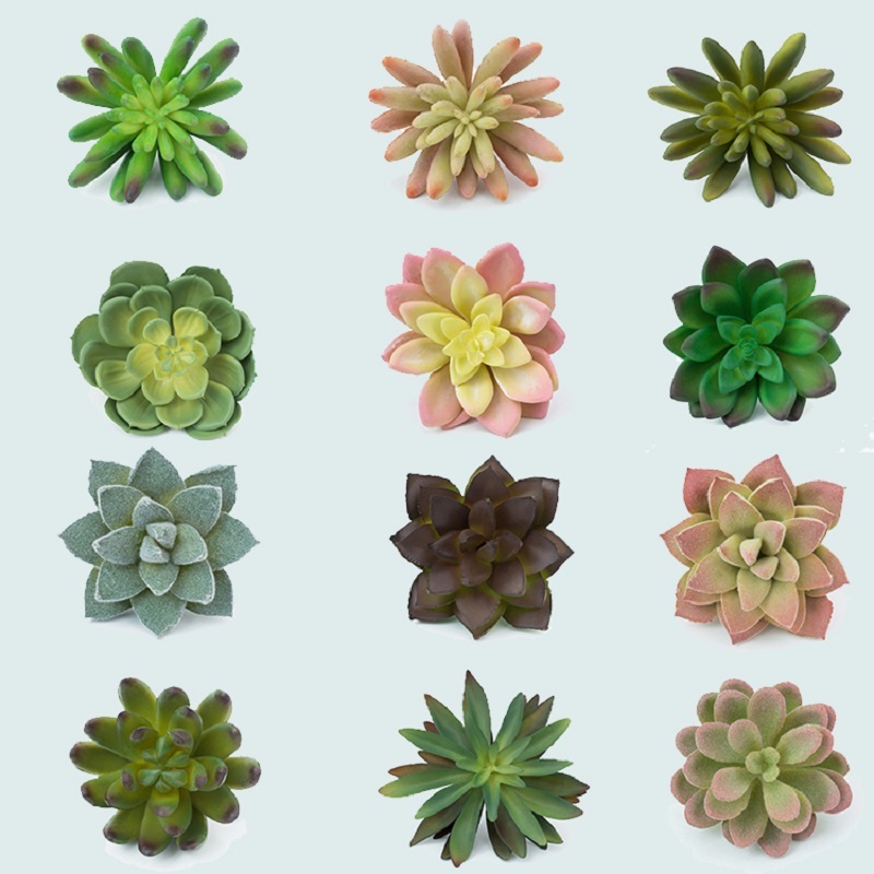 Mini kunstige saftige planter