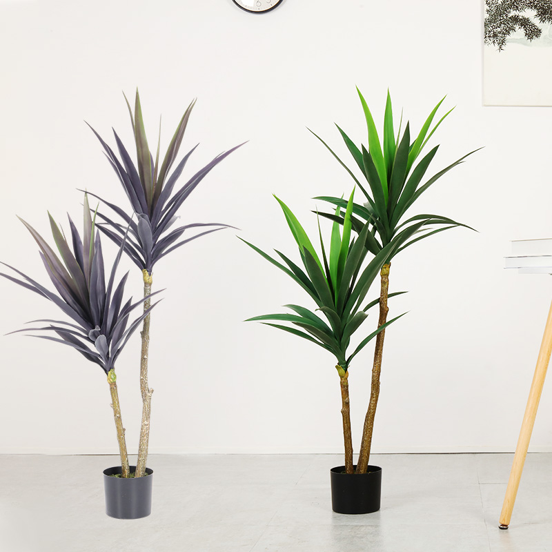 Home Decoration Artificial Plant Plastic Palm Tree med høj kvalitet