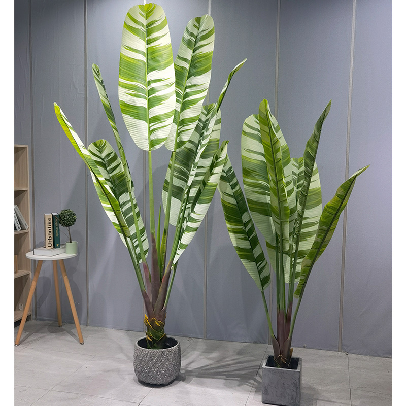 [Beauty of Banana Palms] Kunstig plastisk bananpalmetræ - udformning af etnyt rige af grønne omgivelser til dit hjem!